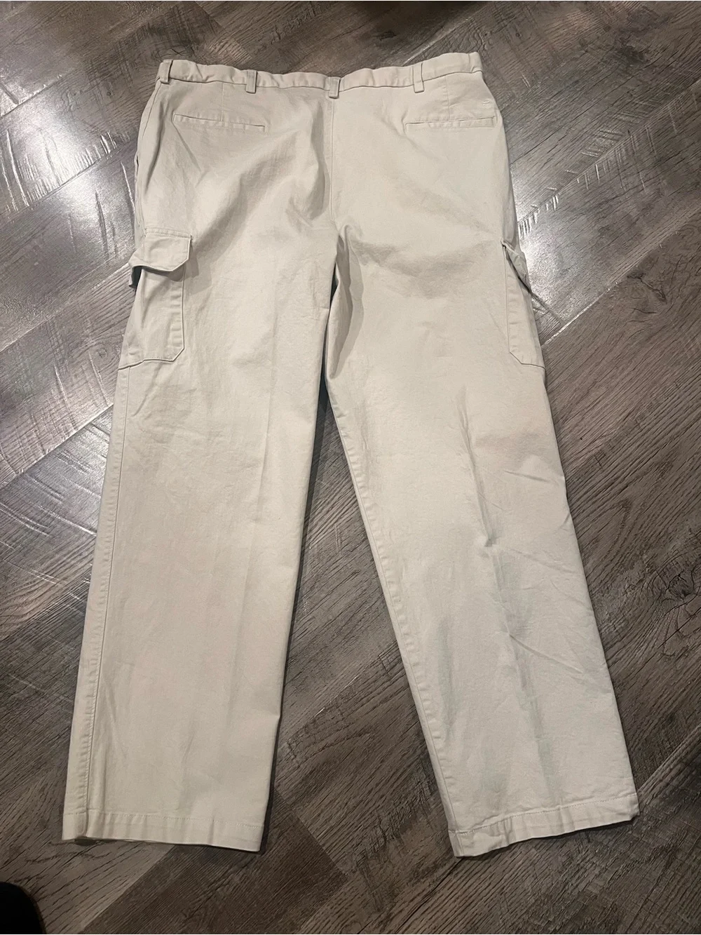 Classic Haggar Men's khaki Street Cargo Pants - Straight Leg 40x32 - Picture 4 of 4